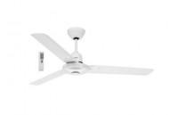 Airflow 3 Blade Aluminium 1200mm Ceiling Fan & Remote Control - White - Click to enlarge picture.